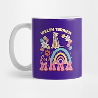 Welsh Terrier Fur Mama, Welsh Terrier For Dog Mom, Dog Mother, Dog Mama And Dog Owners Mug